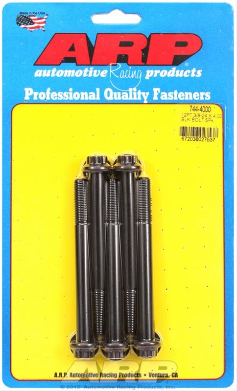 ARP ARP 3/8"-24 x 4.000 12pt 7/16 wrenching black oxide bolts (744-4000) SR