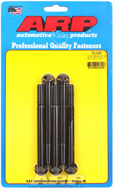ARP ARP 3/8"-24 x 4.250 hex black oxide bolts (752-4250) SR