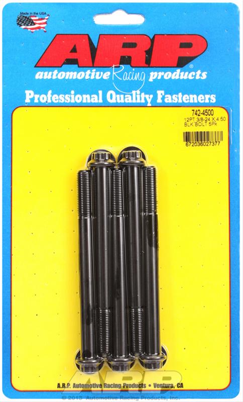 ARP ARP 3/8"-24 x 4.500 12pt black oxide bolts (742-4500) SR