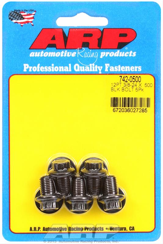 ARP ARP 3/8"-24 x .500 12pt black oxide bolts (742-0500) SR