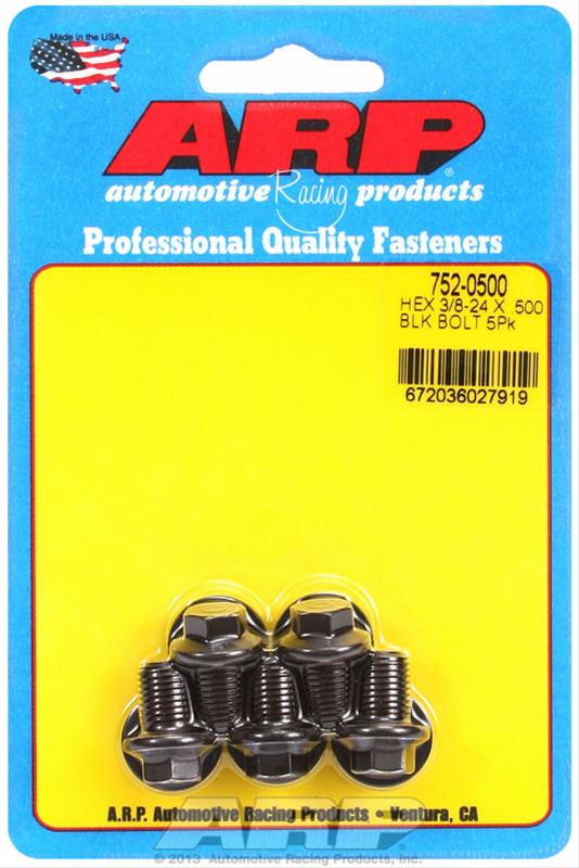 ARP ARP 3/8"-24 x .500 hex black oxide bolts (752-0500) SR
