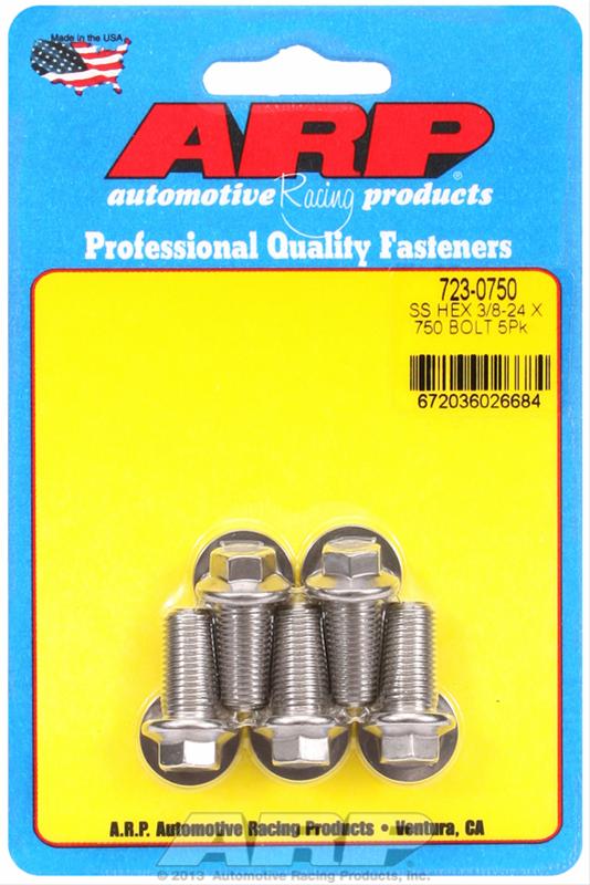 ARP ARP 3/8"-24 x .750 hex SS bolts (723-0750) SR