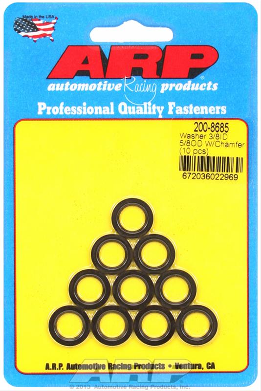 ARP ARP 3/8"ID 5/8"OD machined chamfer black washers (200-8685) SR