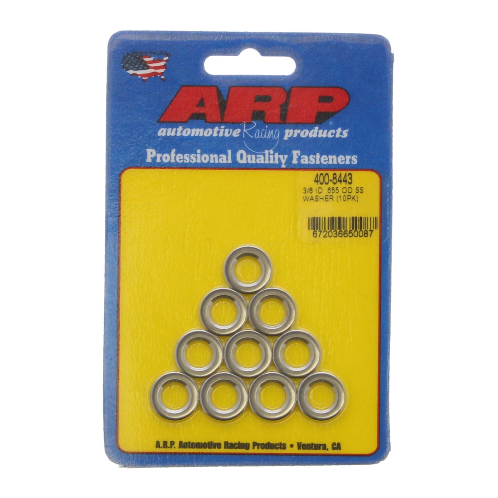 ARP ARP 3/8 ID .655 OD SS washer (400-8443) SR