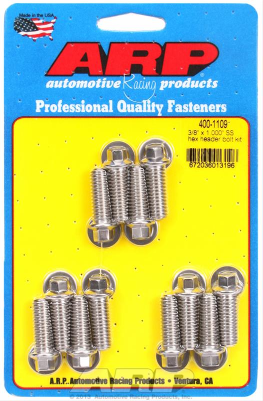 ARP ARP 3/8" x 1.000 SS hex header bolt kit (400-1109) SR