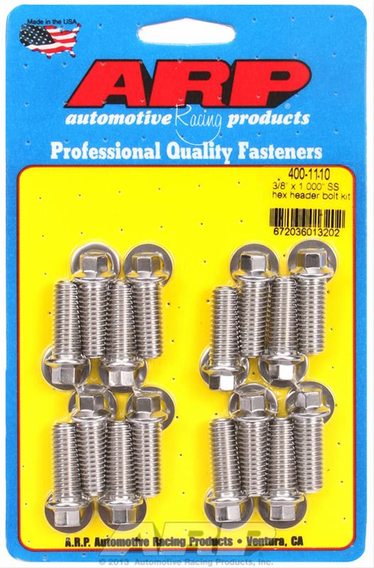 ARP ARP 3/8" x 1.000 SS hex header bolt kit (400-1110) SR