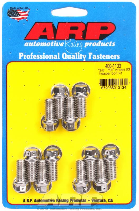ARP ARP 3/8" x .750 drilled SS header bolt kit (400-1103) SR