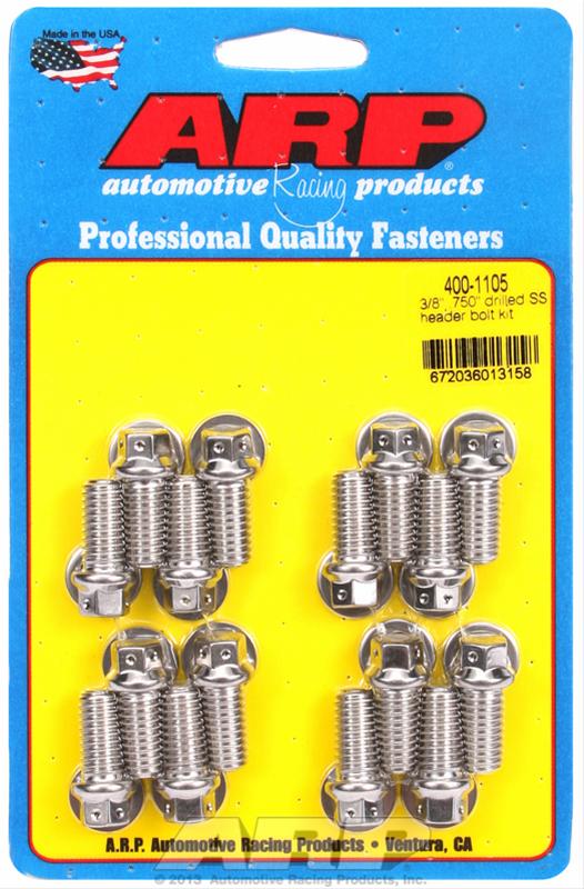 ARP ARP 3/8" x .750 drilled SS header bolt kit (400-1105) SR