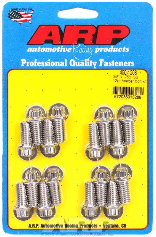 ARP ARP 3/8" x .750 SS 12pt header bolt kit (400-1208) SR