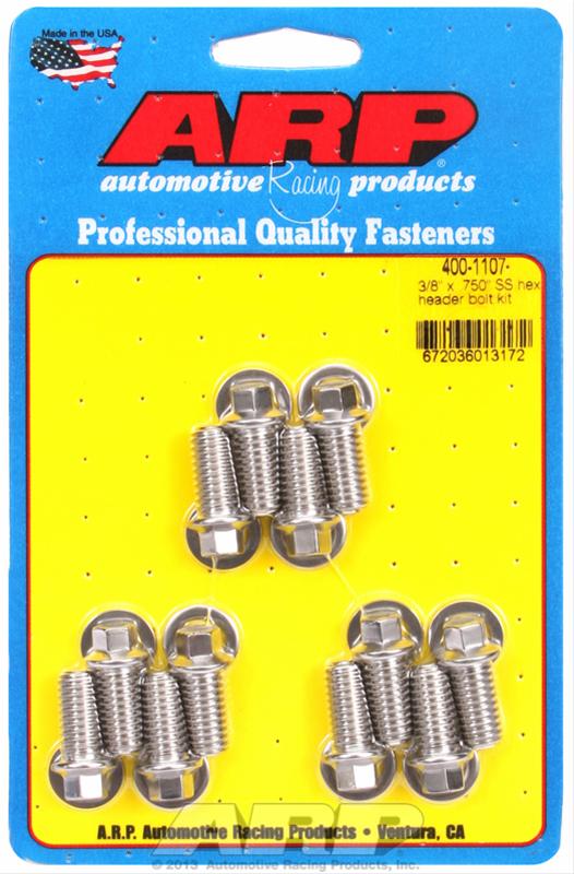 ARP ARP 3/8" x .750 SS hex header bolt kit (400-1107) SR