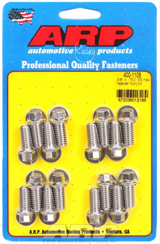 ARP ARP 3/8" x .750 SS hex header bolt kit (400-1108) SR