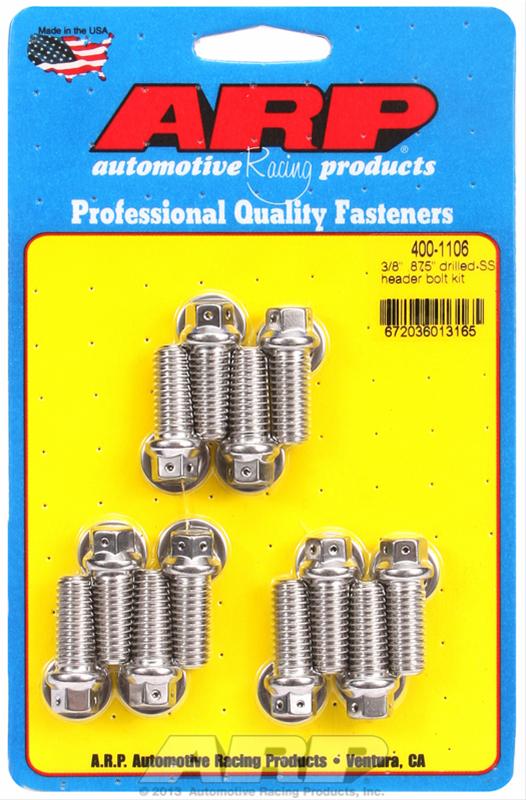 ARP ARP 3/8" x .875 drilled SS header bolt kit (400-1106) SR