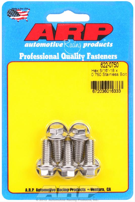 ARP ARP 5/16"-18 x 0.750 hex SS bolts (622-0750) SR