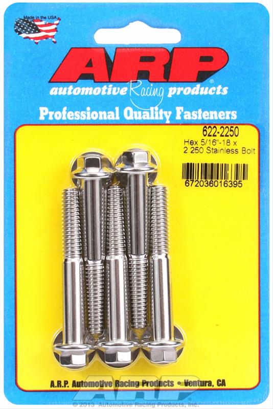 ARP ARP 5/16"-18 x 2.250 hex SS bolts (622-2250) SR