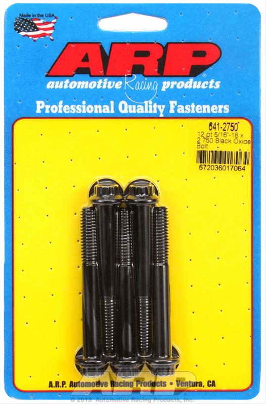 ARP ARP 5/16"-18 x 2.750 12pt black oxide bolts (641-2750) SR
