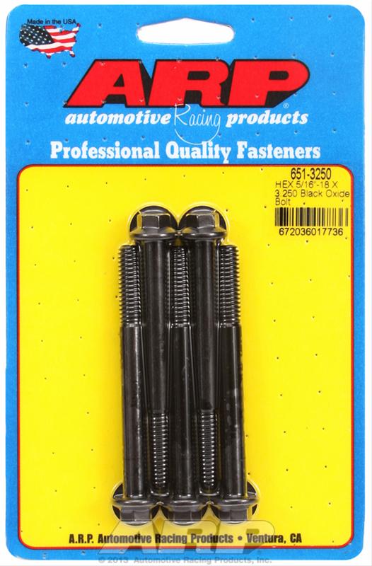 ARP ARP 5/16"-18 X 3.250 hex black oxide bolts (651-3250) SR