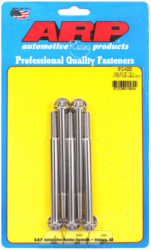 ARP ARP 5/16"-18 x 4.250 12pt SS bolts (612-4250) SR