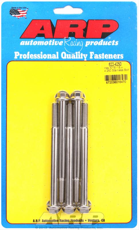 ARP ARP 5/16"-18 x 4.250 hex SS bolts (622-4250) SR