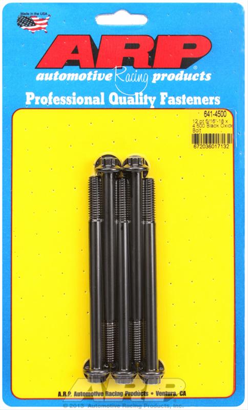 ARP ARP 5/16"-18 x 4.500 12pt black oxide bolts (641-4500) SR