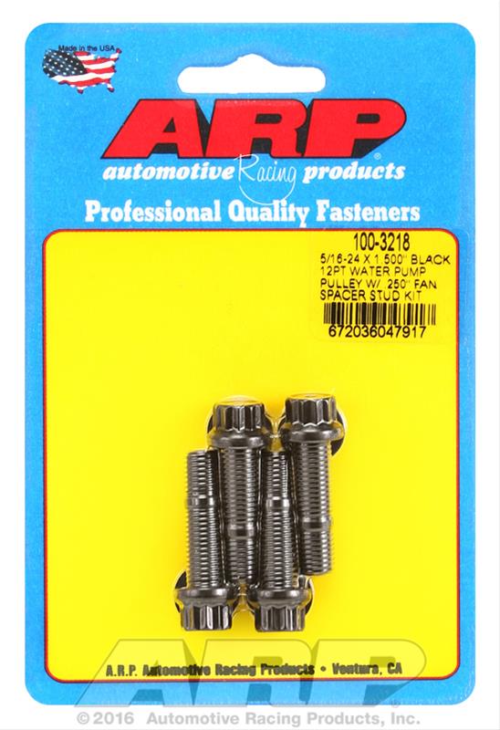 ARP ARP 5/16-24 X 1.500 black 12pt water pump pulley w/ .250" fa (100-3218) SR