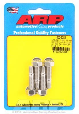 ARP ARP 5/16-24 X 1.500 SS hex water pump pulley w/ .250" fan sp (400-3203) SR