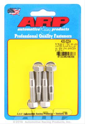 ARP ARP 5/16-24 X 1.750 SS hex water pump pulley w/ .500" fan sp (400-3204) SR
