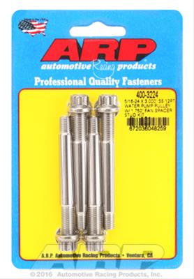 ARP ARP 5/16-24 X 3.000 SS 12pt water pump pulley w/ 1.750" fan (400-3224) SR
