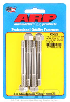 ARP ARP 5/16-24 X 3.000 SS hex water pump pulley w/ 1.750" fan s (400-3209) SR