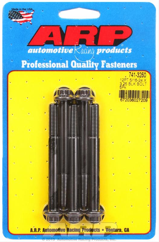 ARP ARP 5/16"-24 x 3.250 12pt black oxide bolts (741-3250) SR