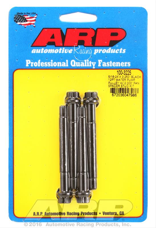 ARP ARP 5/16-24 X 3.250 black 12pt water pump pulley w/ 2.000" f (100-3225) SR
