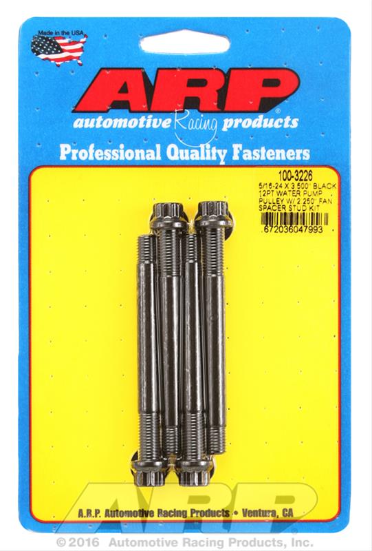 ARP ARP 5/16-24 X 3.500 black 12pt water pump pulley w/ 2.250" f (100-3226) SR