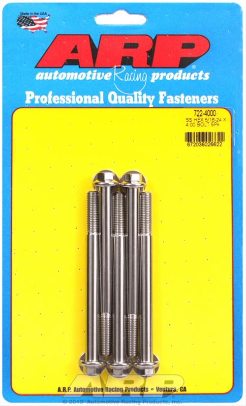 ARP ARP 5/16"-24 x 4.000 hex SS bolts (722-4000) SR