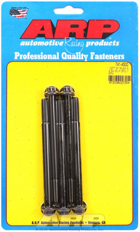 ARP ARP 5/16"-24 x 4.500 12pt black oxide bolts (741-4500) SR