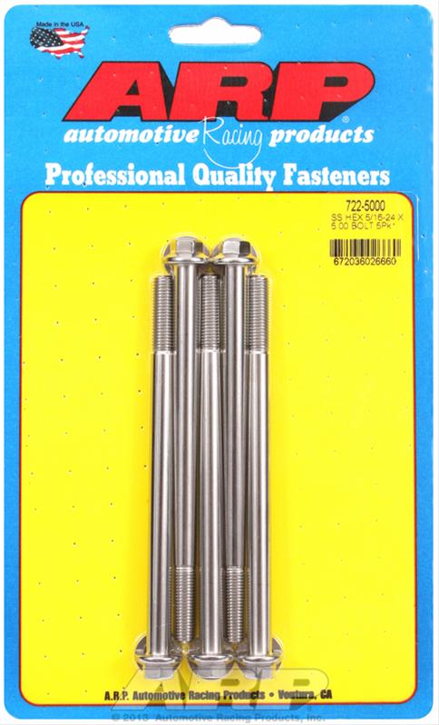 ARP ARP 5/16"-24 x 5.000 hex SS bolts (722-5000) SR