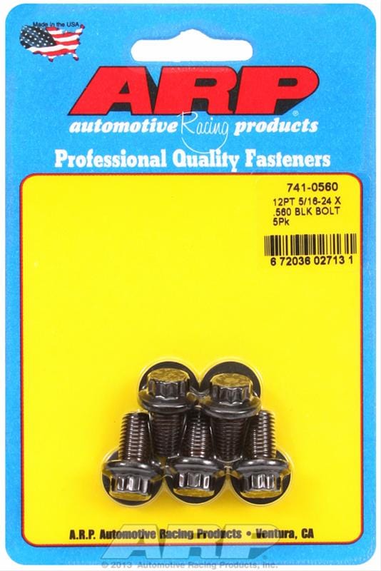ARP ARP 5/16"-24 x .560 12pt black oxide bolts (741-0560) SR
