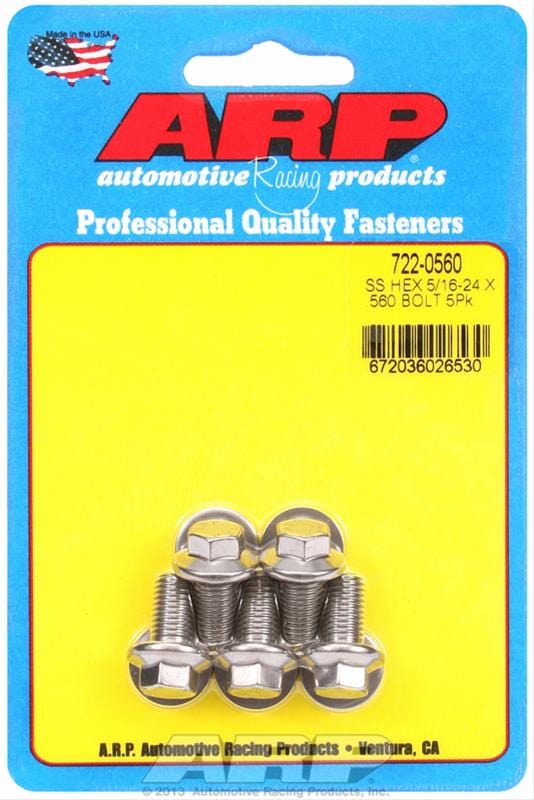 ARP ARP 5/16"-24 x .560 hex SS bolts (722-0560) SR