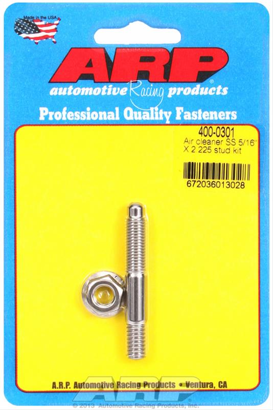 ARP ARP 5/16" x 2.225 SS air cleaner stud kit (400-0301) SR