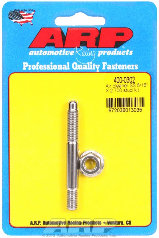 ARP ARP 5/16" x 2.700 SS air cleaner stud kit (400-0302) SR