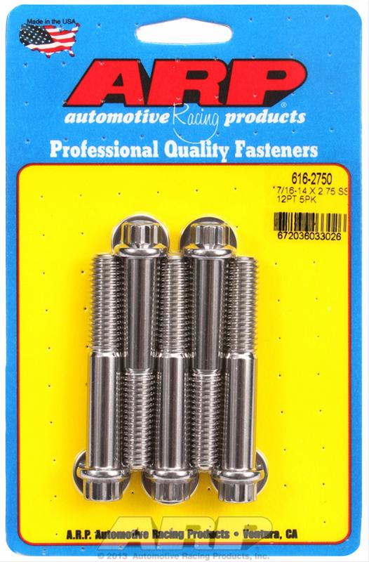 ARP ARP 7/16"-14 X 2.750 12pt SS bolts (616-2750) SR