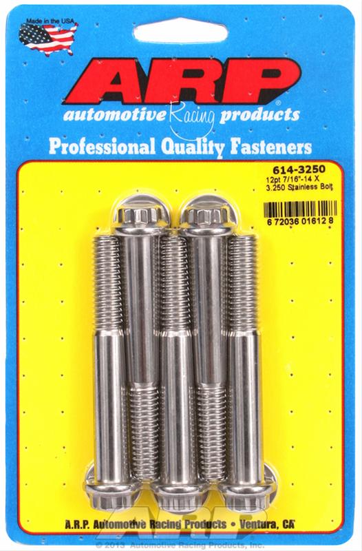 ARP ARP 7/16"-14 X 3.250 12pt 1/2 wrenching SS bolts (614-3250) SR