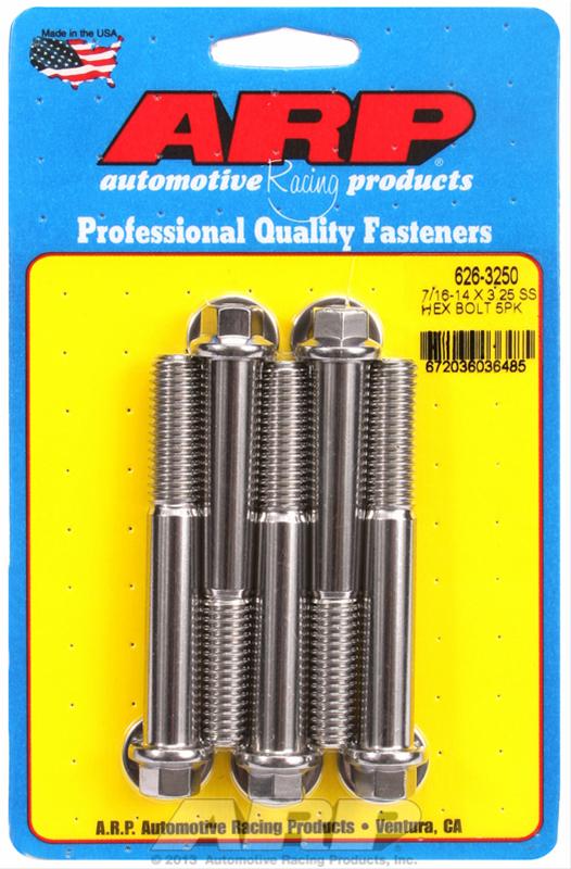 ARP ARP 7/16"-14 X 3.250 hex SS bolts (626-3250) SR