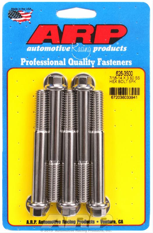 ARP ARP 7/16"-14 X 3.500 hex SS bolts (626-3500) SR
