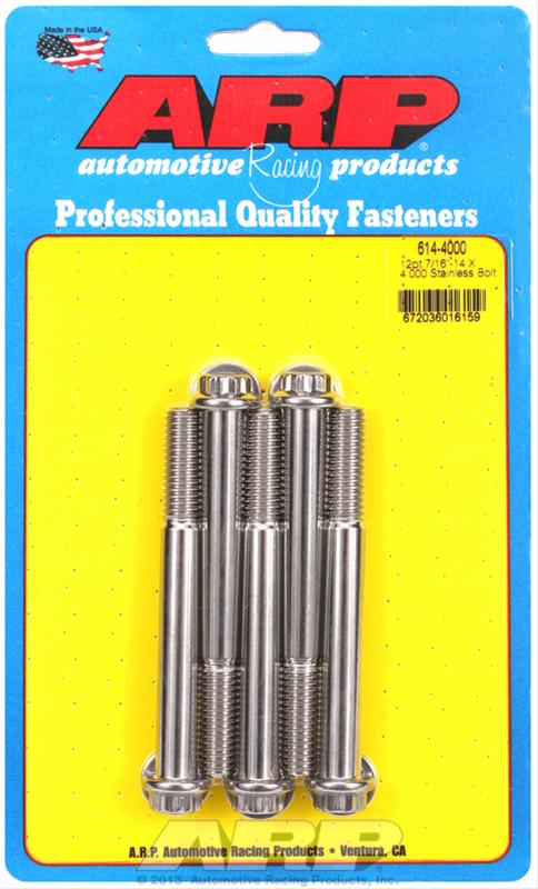 ARP ARP 7/16"-14 X 4.000 12pt 1/2 wrenching SS bolts (614-4000) SR