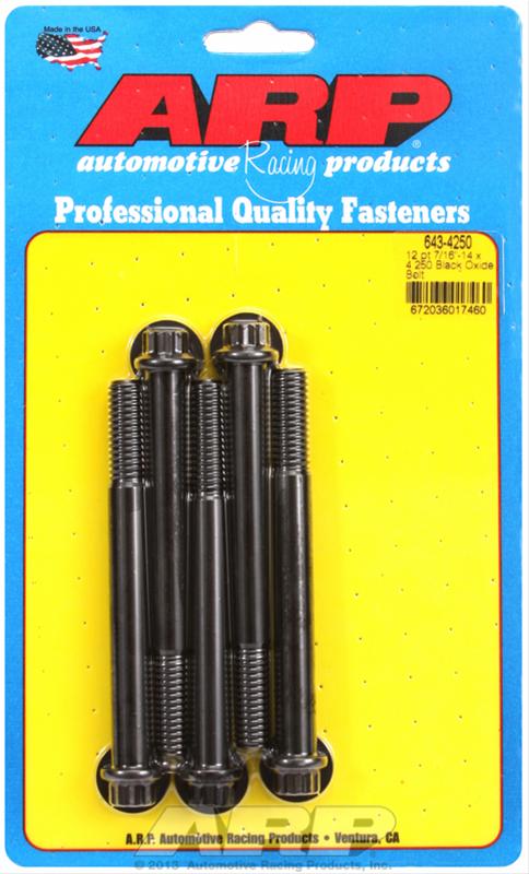 ARP ARP 7/16"-14 x 4.250 12pt black oxide bolts (643-4250) SR