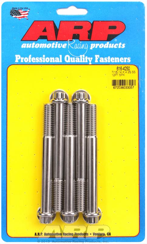ARP ARP 7/16"-14 X 4.250 12pt SS bolts (616-4250) SR