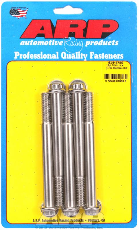 ARP ARP 7/16"-14 X 4.750 12pt 1/2 wrenching SS bolts (614-4750) SR