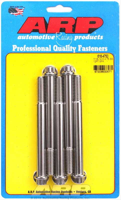 ARP ARP 7/16"-14 X 4.750 12pt SS bolts (616-4750) SR