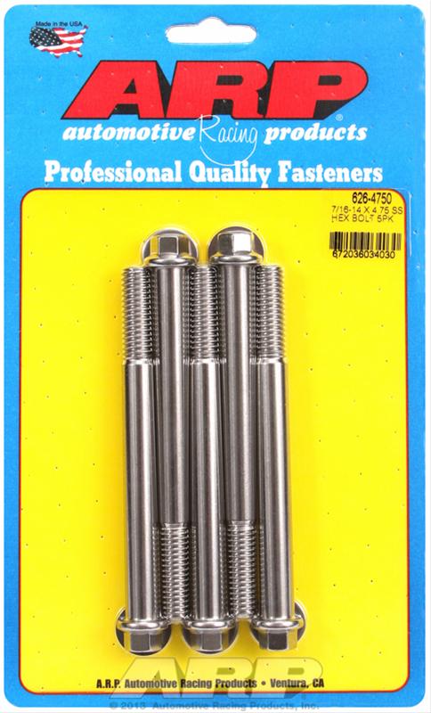 ARP ARP 7/16"-14 X 4.750 hex SS bolts (626-4750) SR