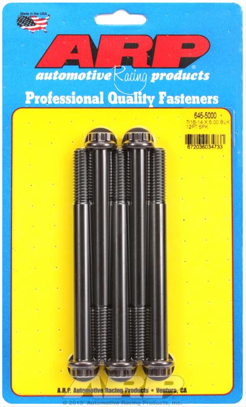 ARP ARP 7/16"-14 X 5.000 12pt 1/2 wrenching black oxide bolts (645-5000) SR