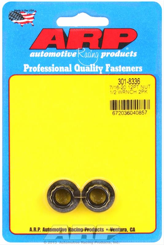 ARP ARP 7/16-20 1/2 socket 12 pt nut kit (301-8336) SR